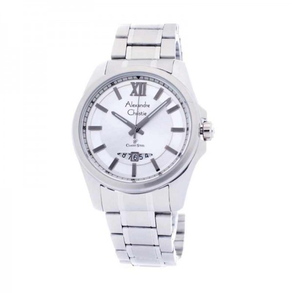 Alexandre Christie AC 8473 Silver White Man MDBSSSL